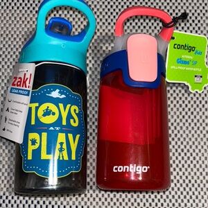 Zak! AND Contigo Kids Leak Proof Water Bottles